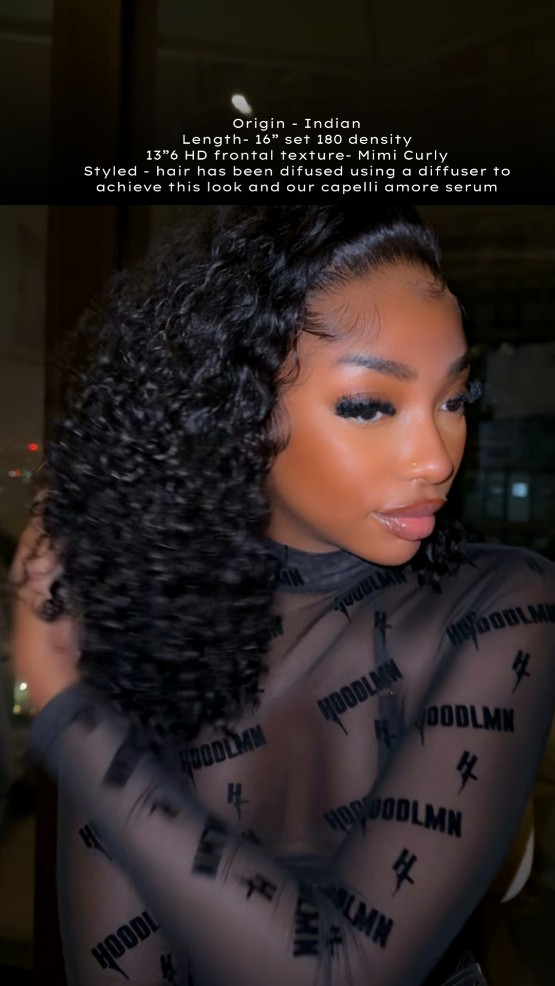 HD Jet Black Wig