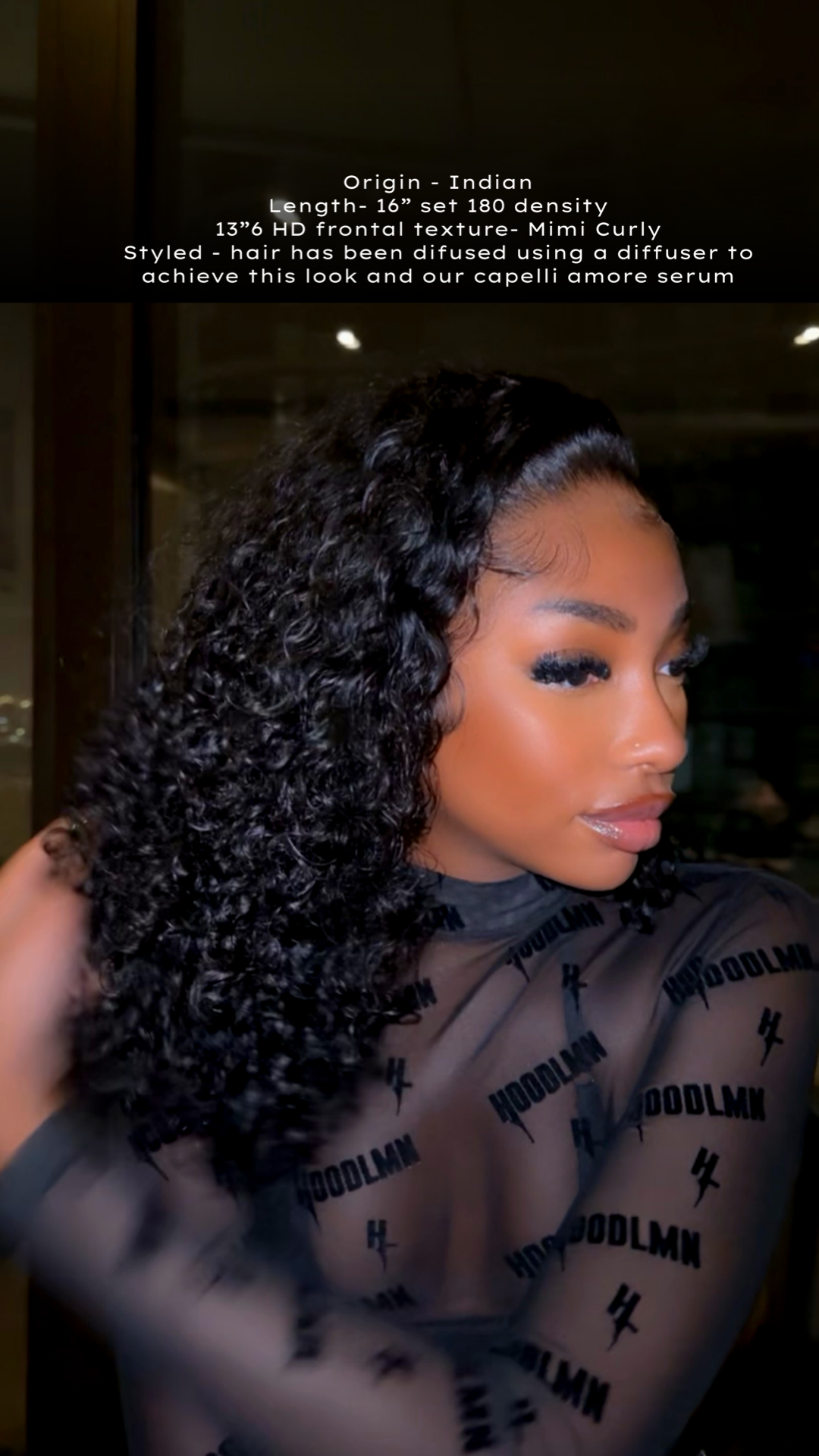 HD Jet Black Wig