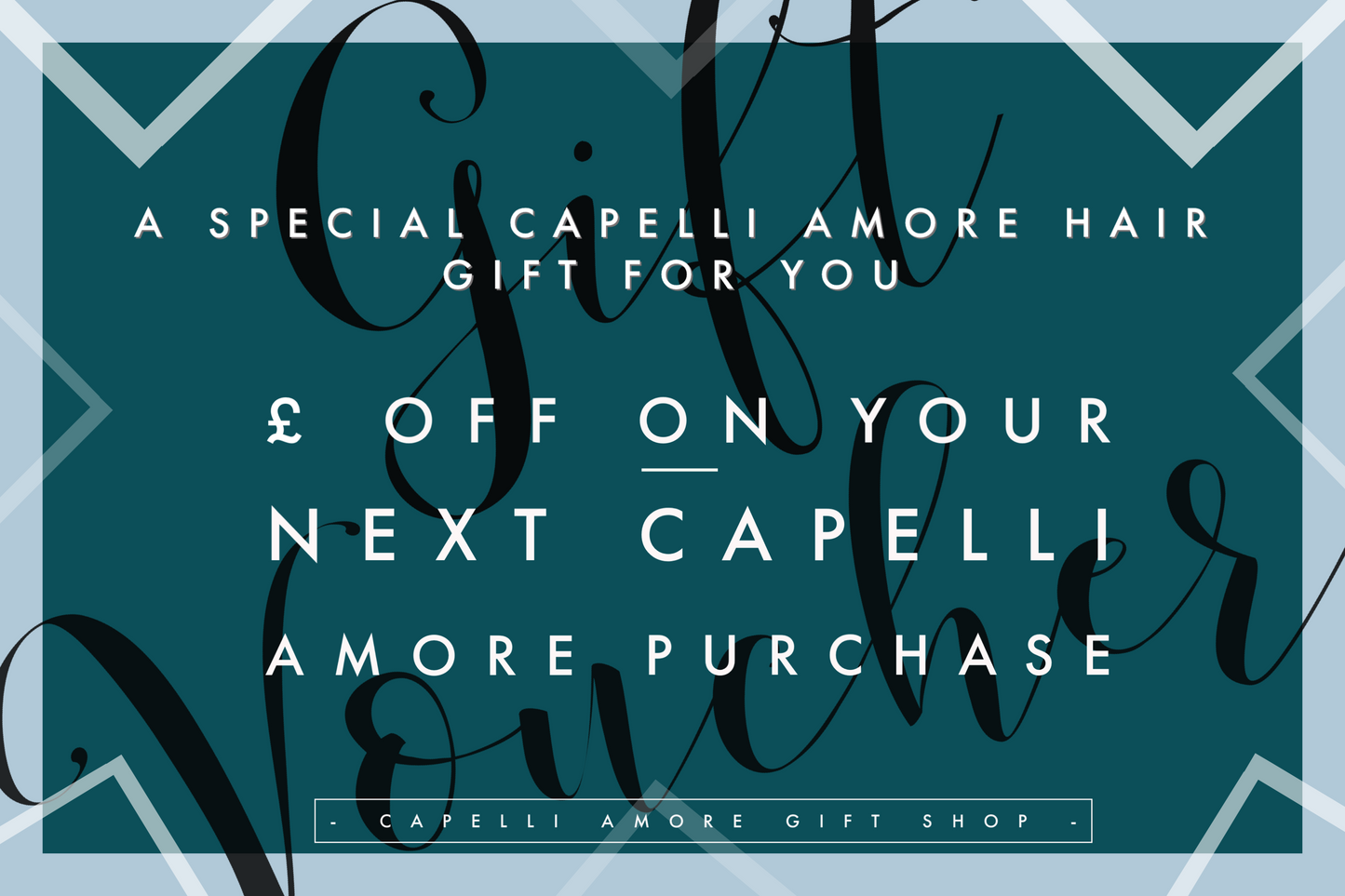 Capelli Amore Gift Cards for Hair Extensions and Wigs