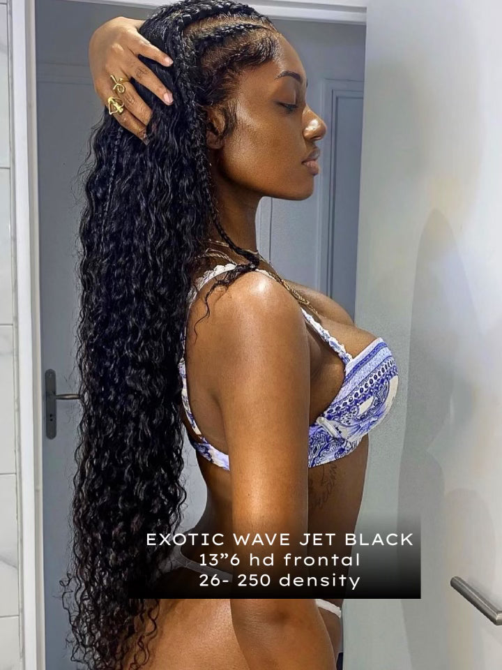 HD Jet Black Wig